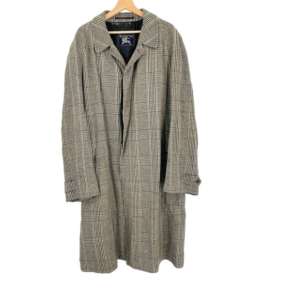 Burberry Jackets & Blazers - Burberry's Houndstooth Wool Trench Coat